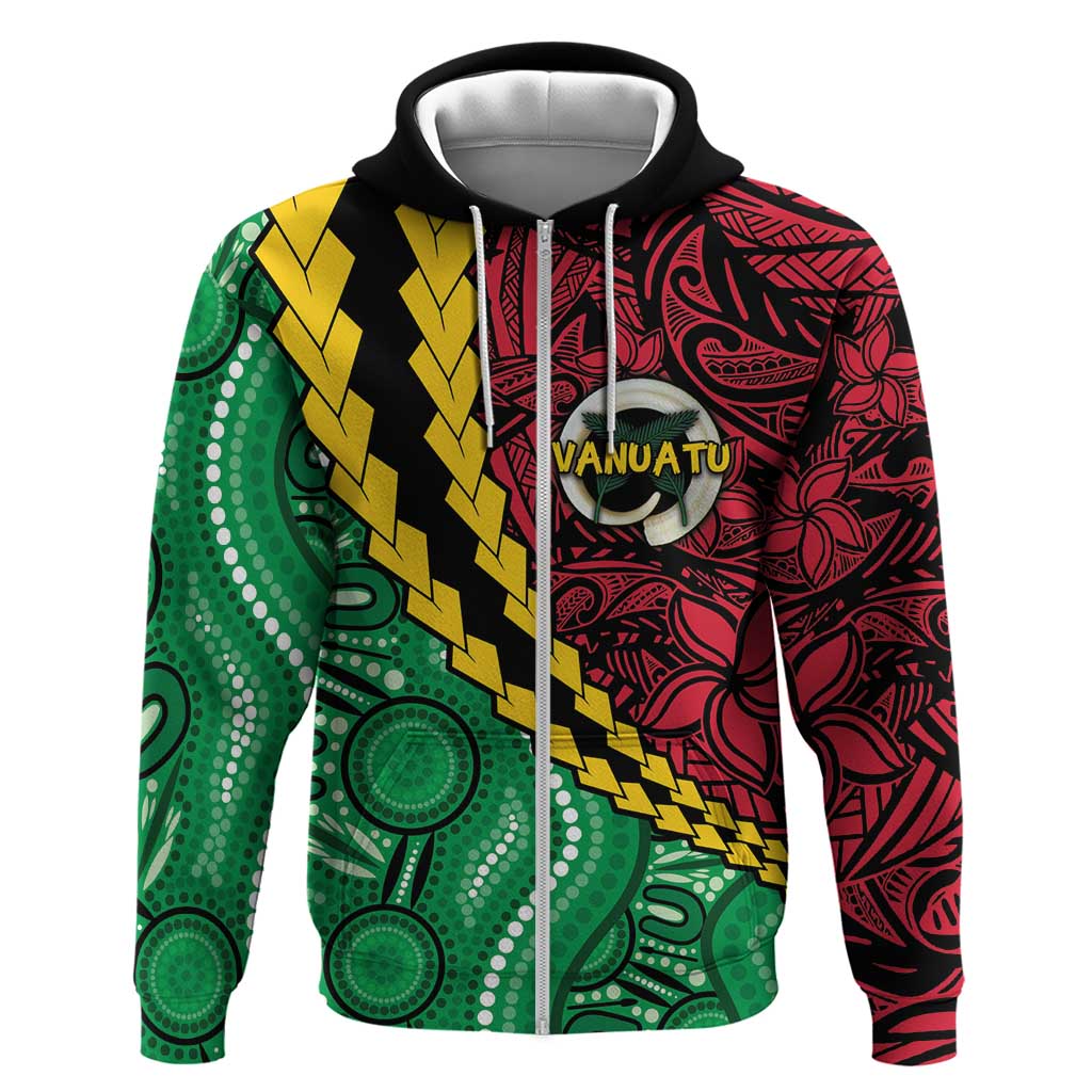 Vanuatu Personalized Tribal Hoodie Aboriginal Inspired Mix Style - Polynesian Pride