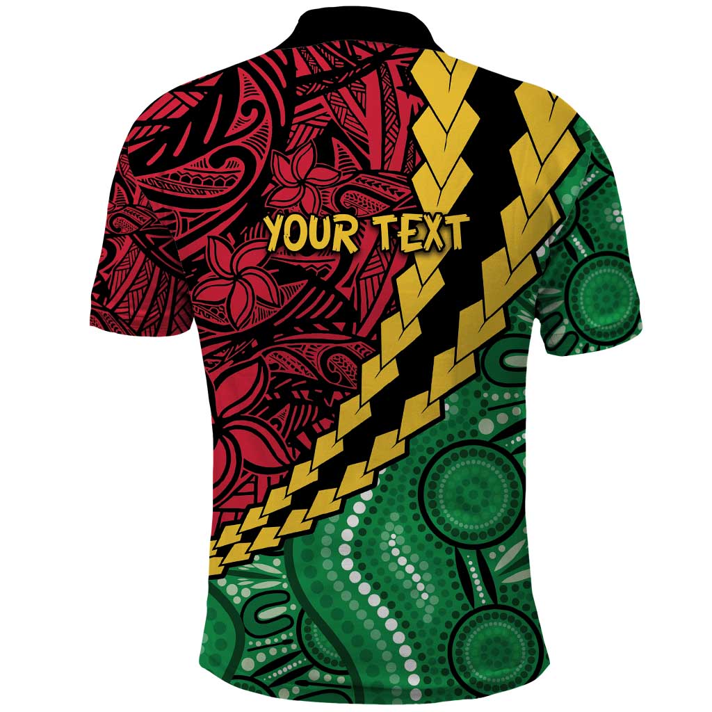 Vanuatu Personalized Tribal Polo Shirt Aboriginal Inspired Mix Style - Polynesian Pride
