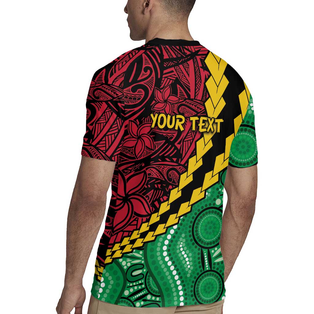 Vanuatu Personalized Tribal Rugby Jersey Aboriginal Inspired Mix Style LT7 - Polynesian Pride