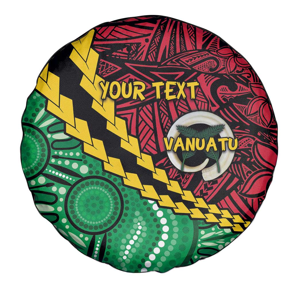 Vanuatu Personalized Tribal Spare Tire Cover Aboriginal Inspired Mix Style - Polynesian Pride