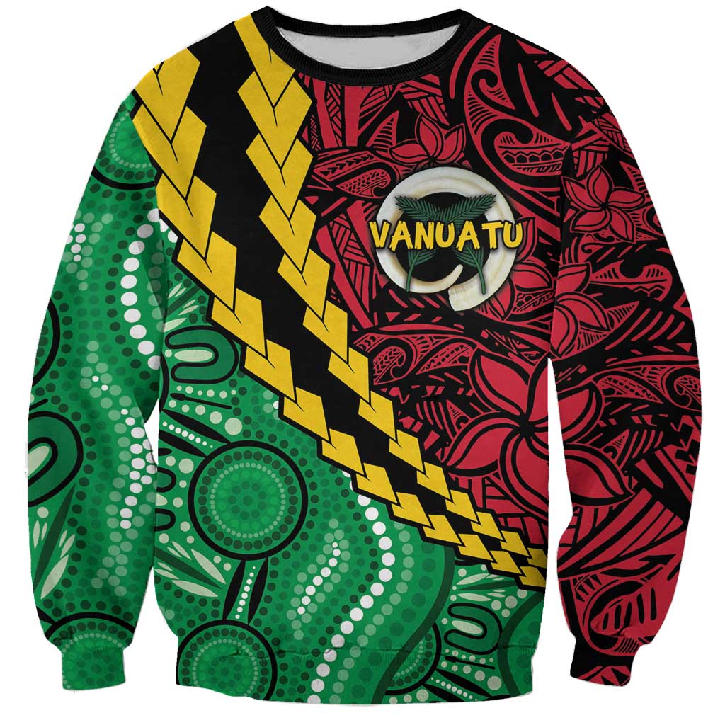 Vanuatu Personalized Tribal Sweatshirt Aboriginal Inspired Mix Style LT7 Unisex Colorful - Polynesian Pride