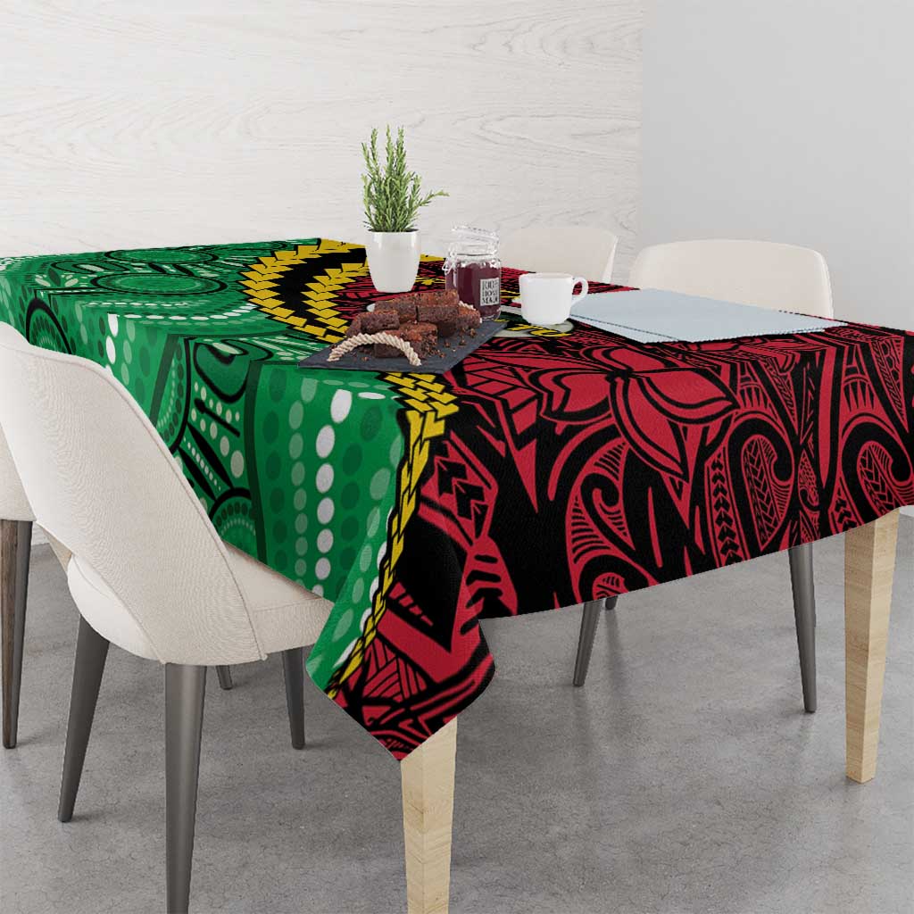 Vanuatu Personalized Tribal Tablecloth Aboriginal Inspired Mix Style LT7 - Polynesian Pride