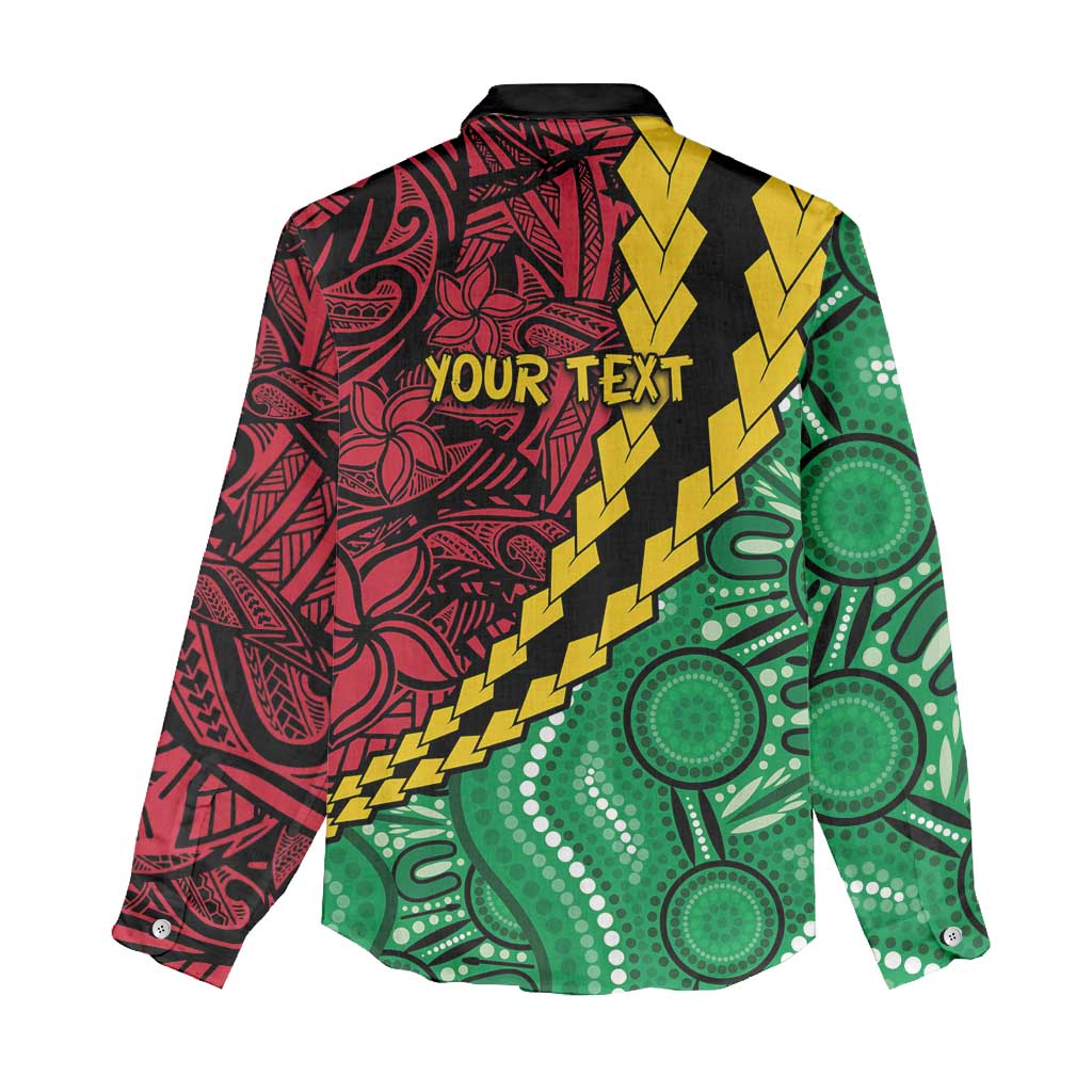Vanuatu Personalized Tribal Women Casual Shirt Aboriginal Inspired Mix Style - Polynesian Pride
