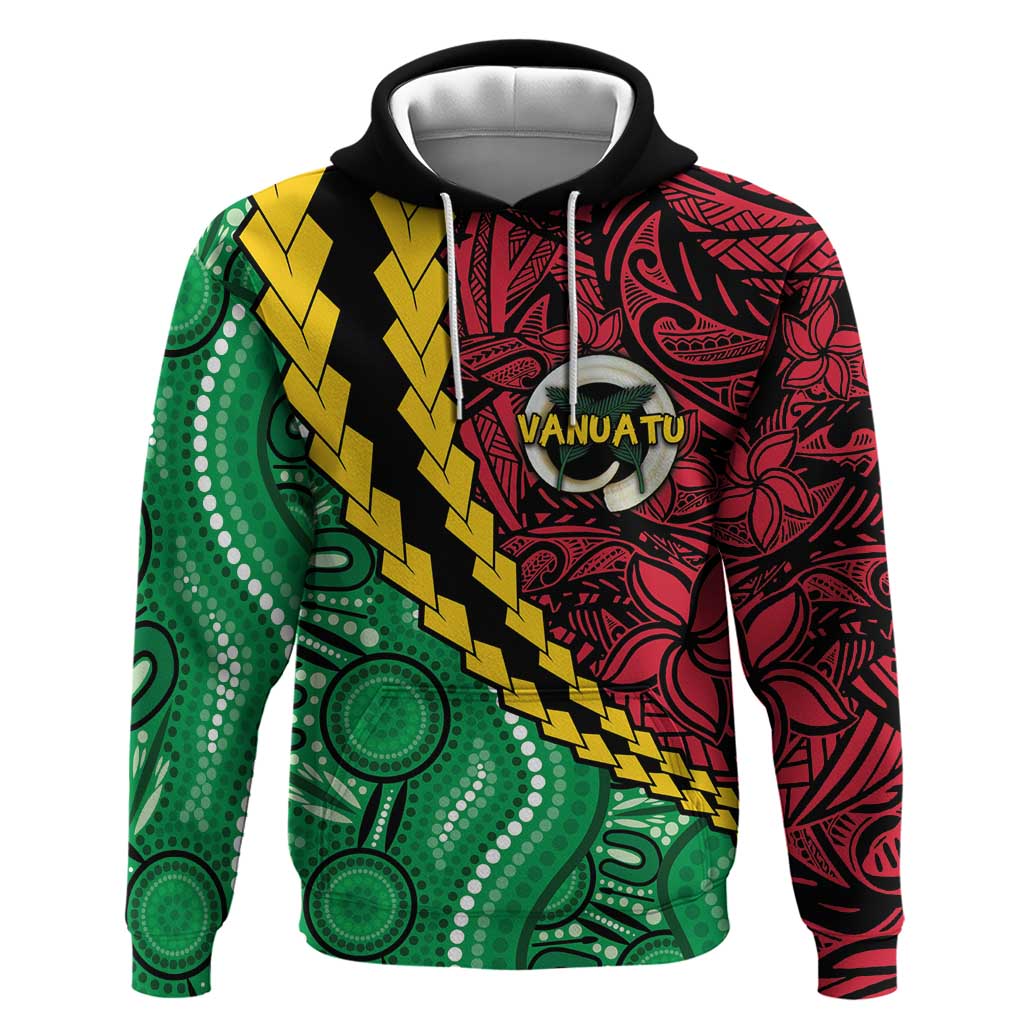 Vanuatu Personalized Tribal Zip Hoodie Aboriginal Inspired Mix Style - Polynesian Pride