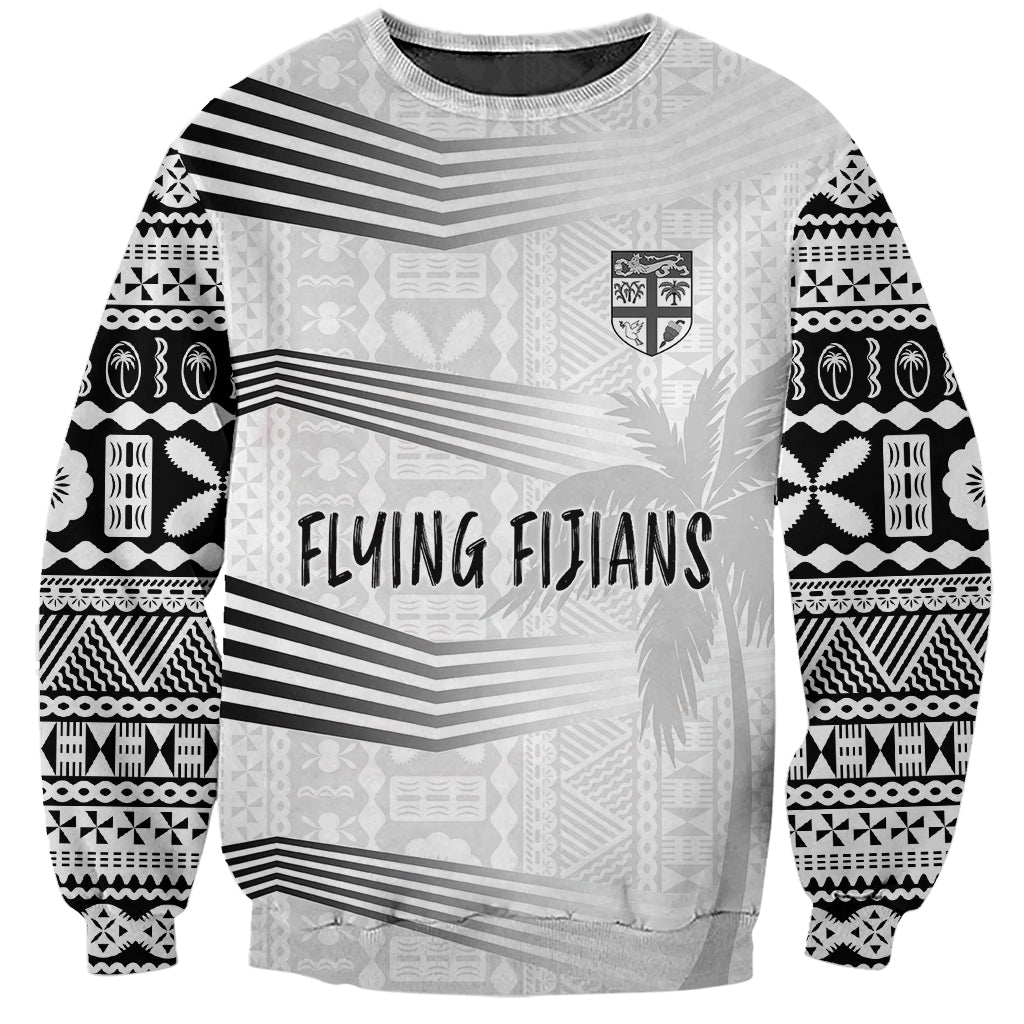 Personalised Fiji Rugby Sweatshirt Kaiviti WC 2023 Jersey Replica - White LT7 Unisex White - Polynesian Pride