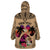 Personalised Polynesian Wearable Blanket Hoodie Dog Lover With Beagle - Sunset At The Beach LT7 - Polynesian Pride