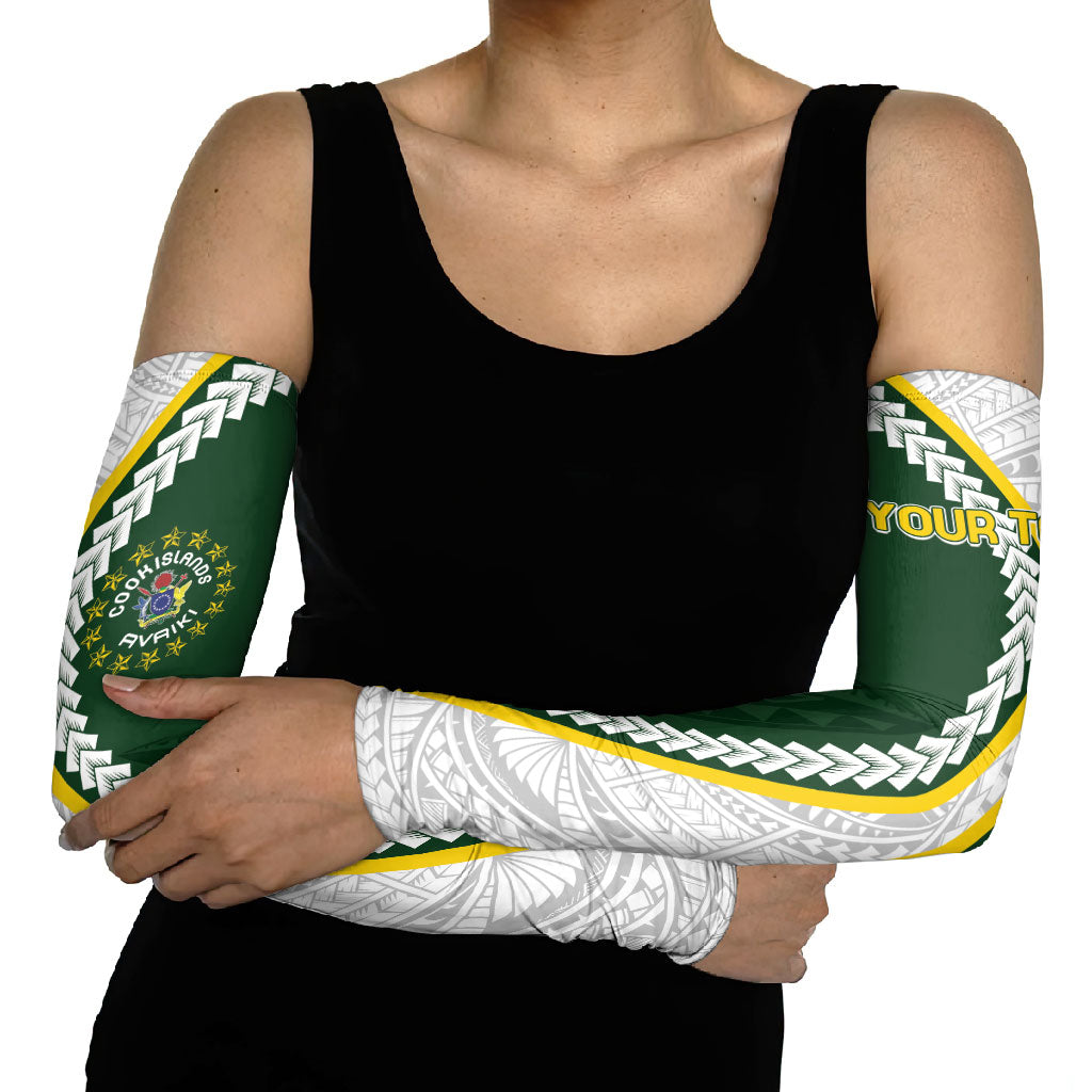 Cook Islands Rugby Personalized Avaiki Arm Sleeves GO Kuki LT7 - Polynesian Pride