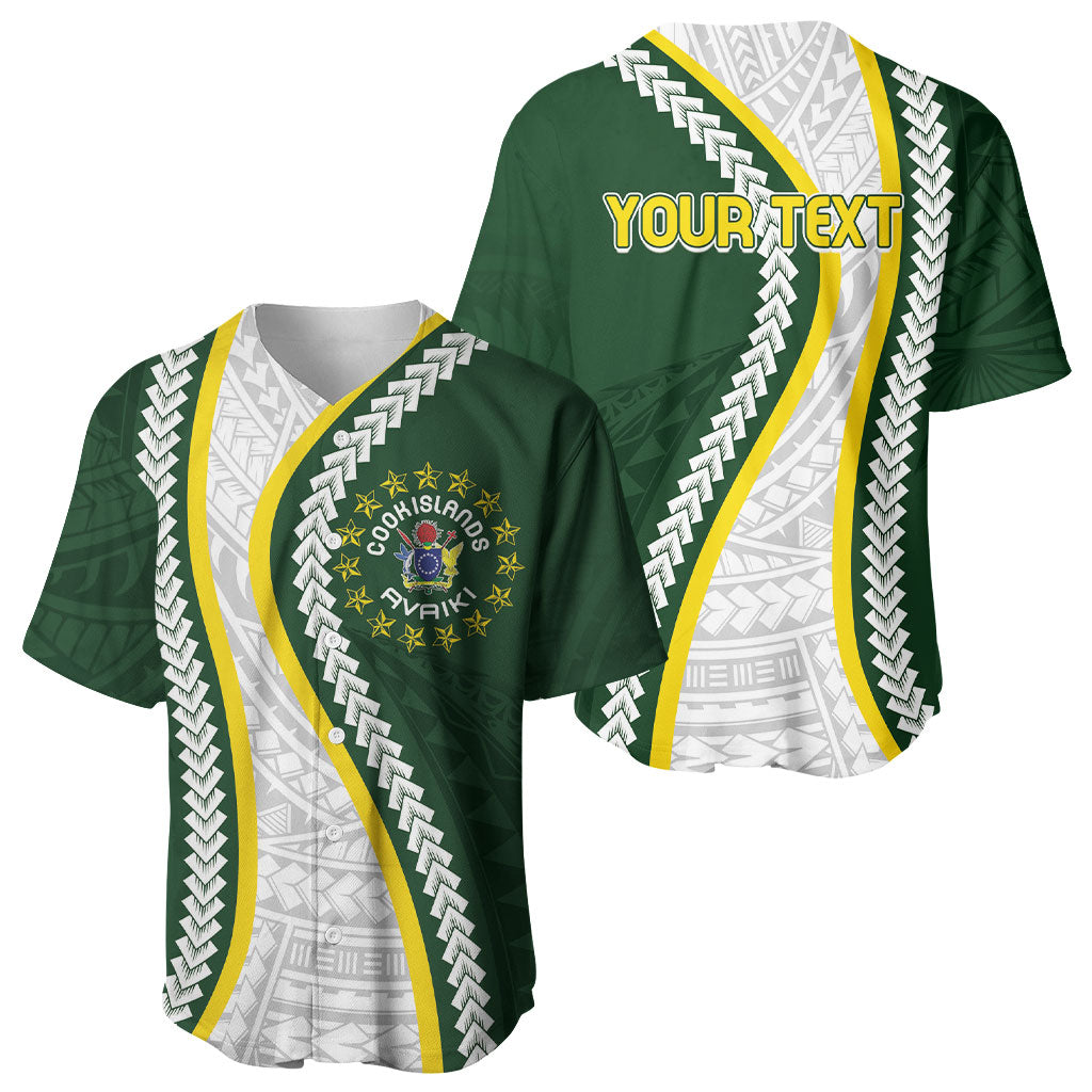 Cook Islands Rugby Personalized Avaiki Baseball Jersey GO Kuki LT7 - Polynesian Pride