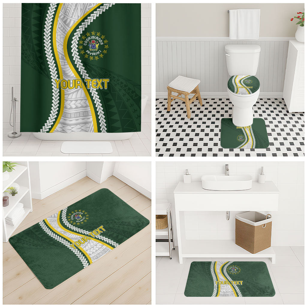Cook Islands Rugby Personalized Avaiki Bathroom Set GO Kuki LT7 - Polynesian Pride