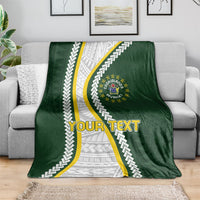 Cook Islands Rugby Personalized Avaiki Blanket GO Kuki LT7 - Polynesian Pride
