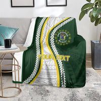 Cook Islands Rugby Personalized Avaiki Blanket GO Kuki LT7 - Polynesian Pride