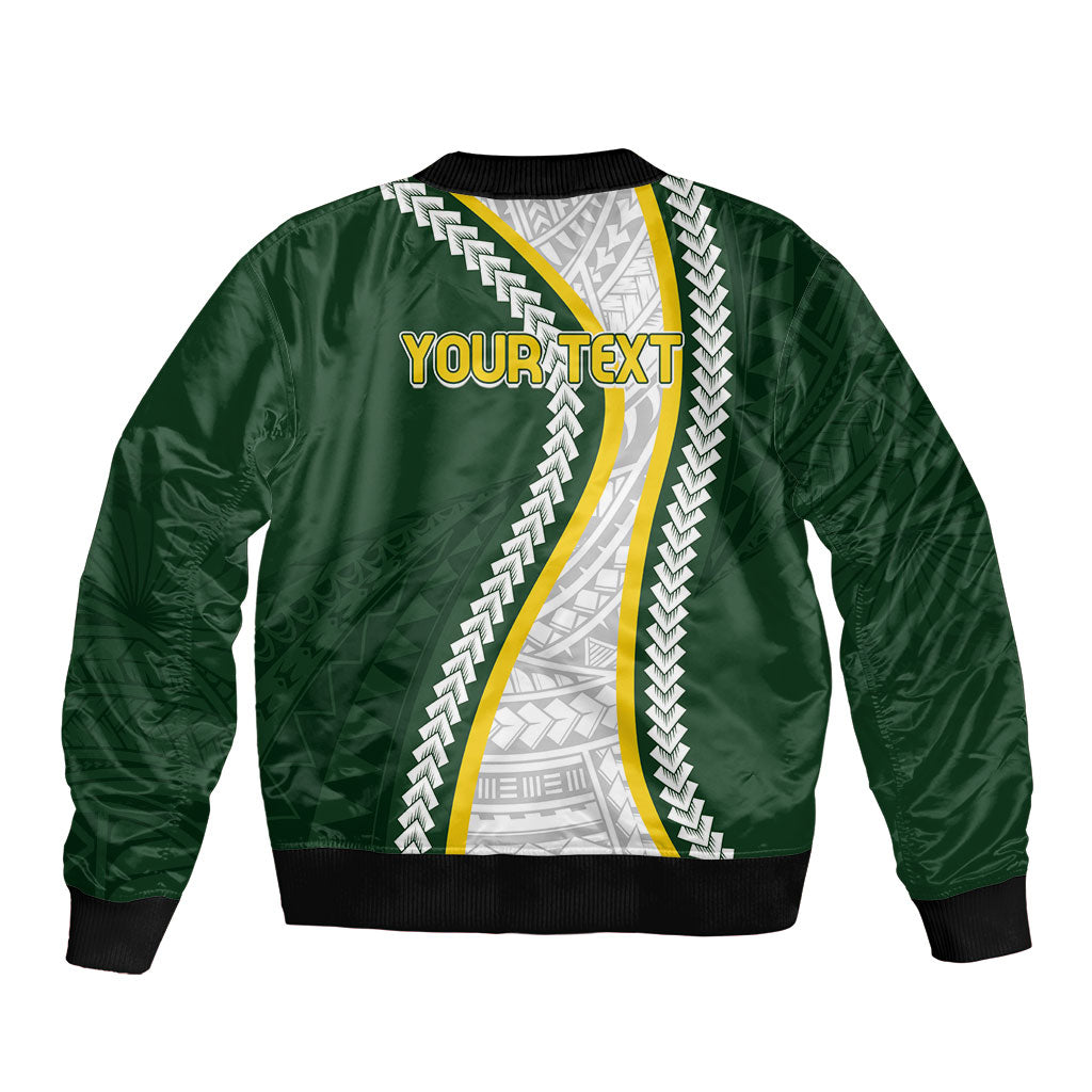 Cook Islands Rugby Personalized Avaiki Bomber Jacket GO Kuki LT7 - Polynesian Pride