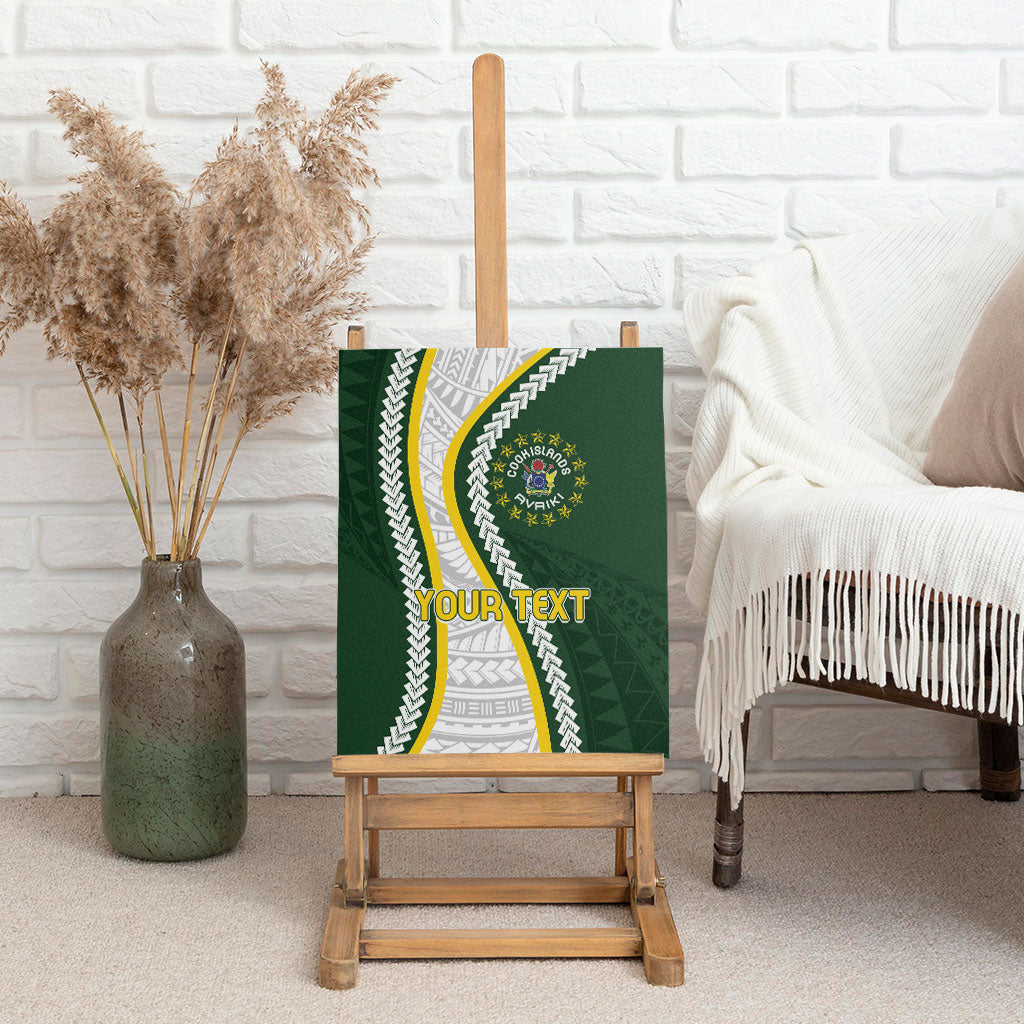 Cook Islands Rugby Personalized Avaiki Canvas Wall Art GO Kuki LT7 - Polynesian Pride