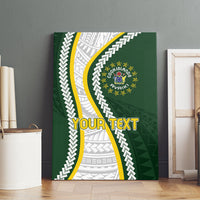 Cook Islands Rugby Personalized Avaiki Canvas Wall Art GO Kuki LT7 - Polynesian Pride