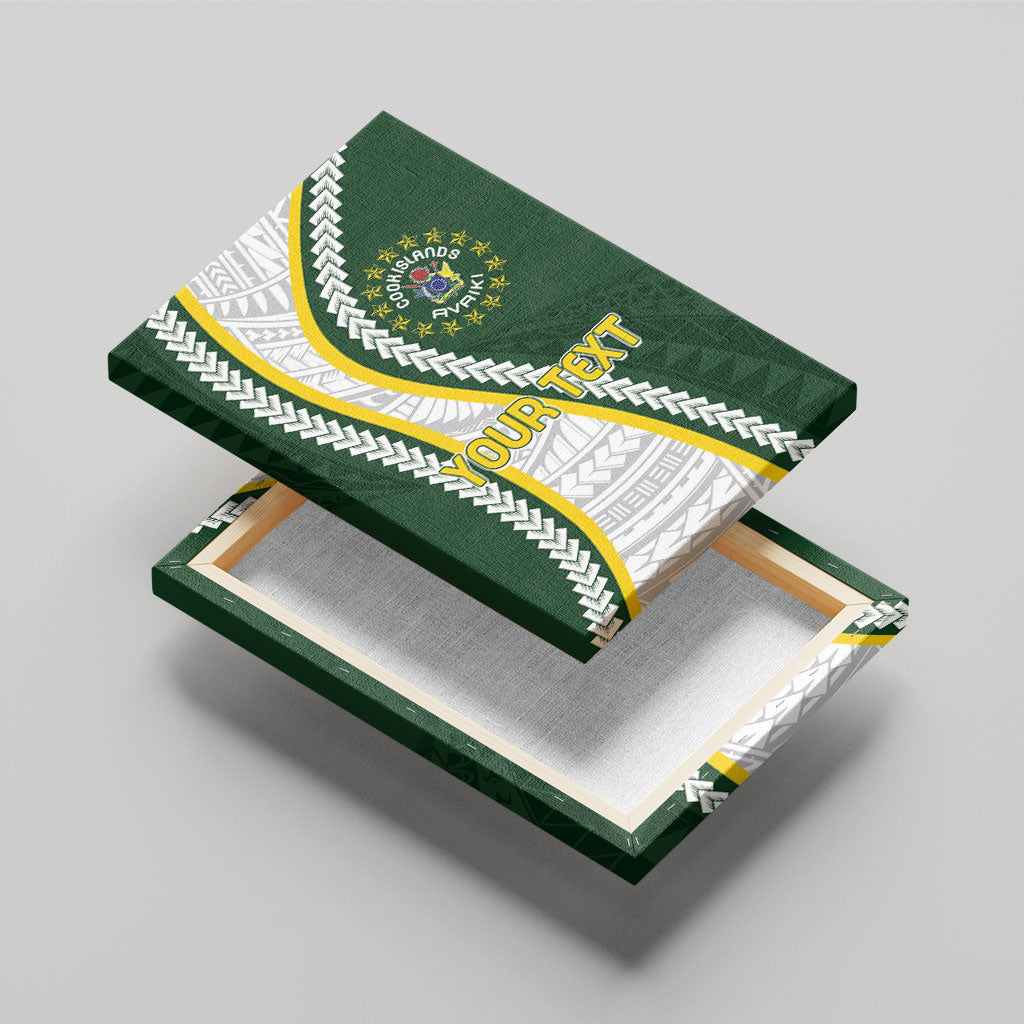 Cook Islands Rugby Personalized Avaiki Canvas Wall Art GO Kuki LT7 - Polynesian Pride