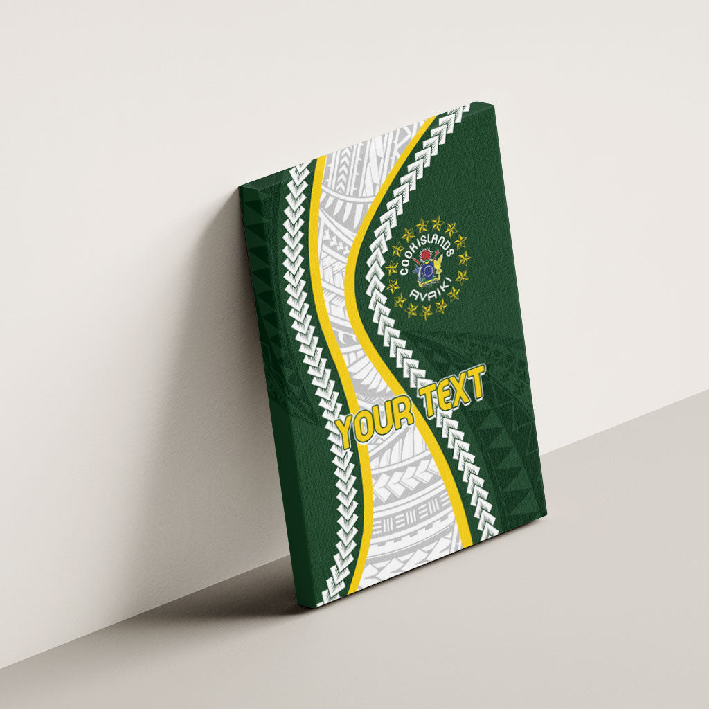 Cook Islands Rugby Personalized Avaiki Canvas Wall Art GO Kuki LT7 - Polynesian Pride