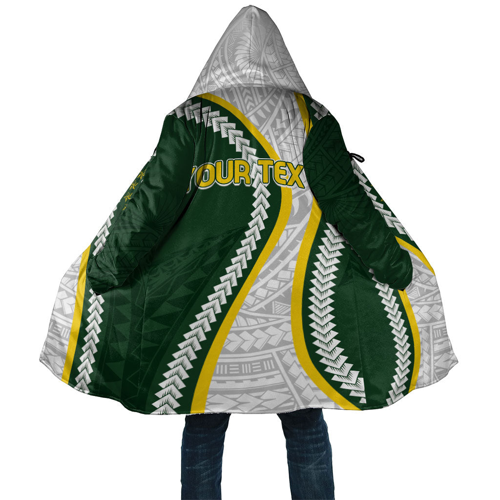 Cook Islands Rugby Personalized Avaiki Cloak GO Kuki LT7 Unisex Green - Polynesian Pride