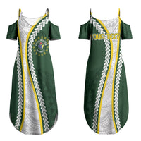 Cook Islands Rugby Personalized Avaiki Couples Matching Summer Maxi Dress and Hawaiian Shirt GO Kuki LT7 - Polynesian Pride