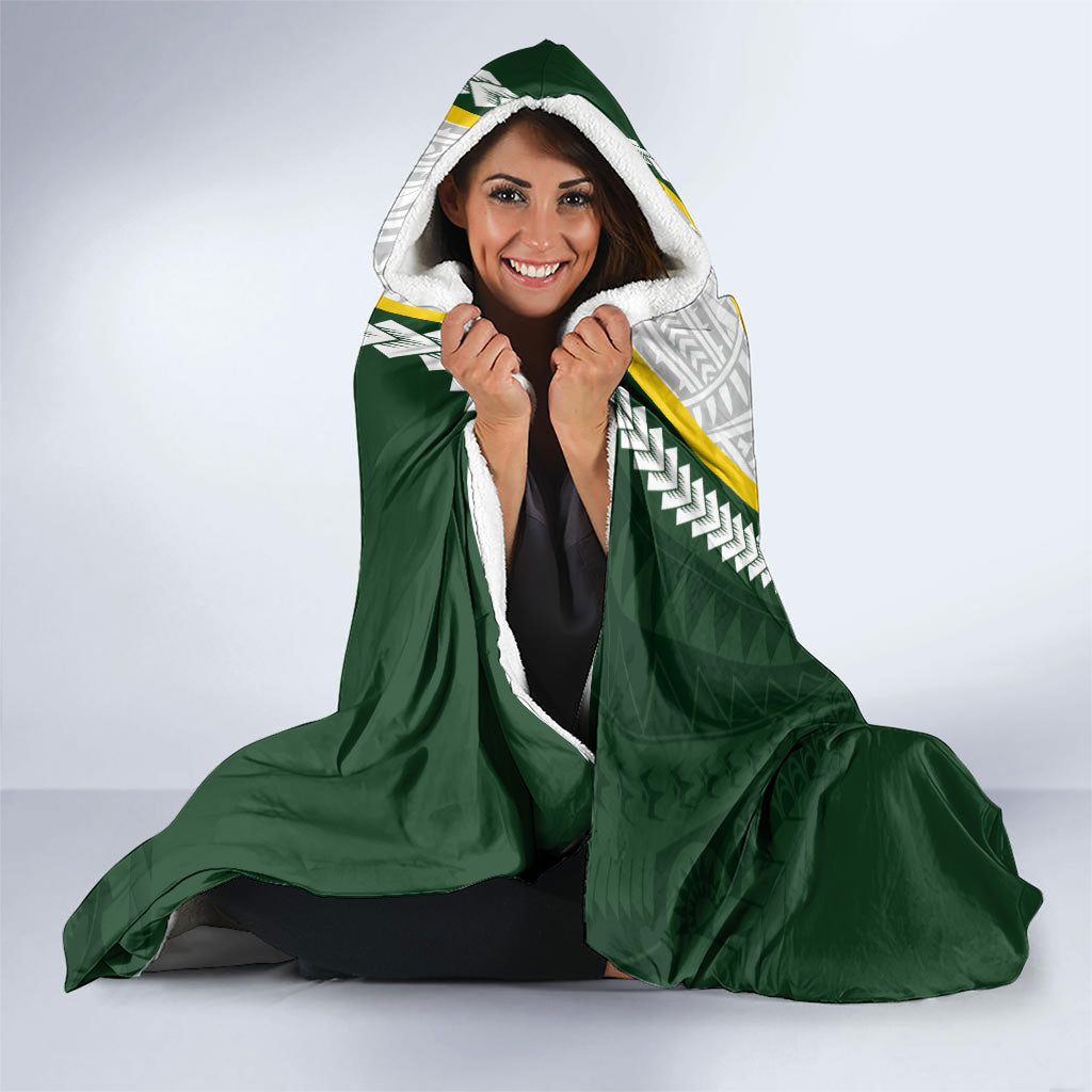 Cook Islands Rugby Personalized Avaiki Hooded Blanket GO Kuki LT7 - Polynesian Pride