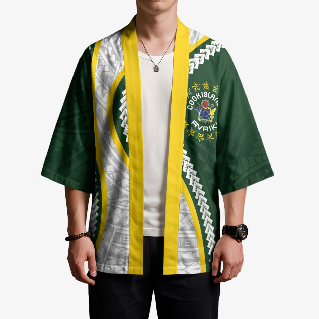 Cook Islands Rugby Personalized Avaiki Kimono GO Kuki LT7 - Polynesian Pride