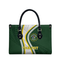 Cook Islands Rugby Personalized Avaiki Leather Bag GO Kuki LT7 - Polynesian Pride