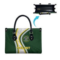 Cook Islands Rugby Personalized Avaiki Leather Bag GO Kuki LT7 - Polynesian Pride
