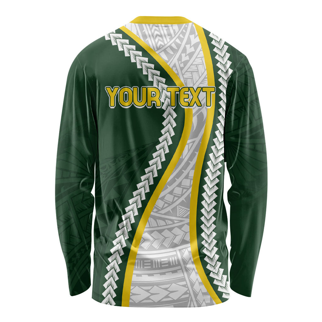 Cook Islands Rugby Personalized Avaiki Long Sleeve Shirt GO Kuki LT7 - Polynesian Pride