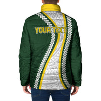 Cook Islands Rugby Personalized Avaiki Padded Jacket GO Kuki LT7 - Polynesian Pride
