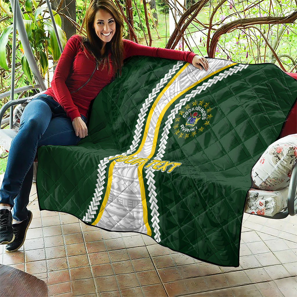 Cook Islands Rugby Personalized Avaiki Quilt GO Kuki LT7 - Polynesian Pride