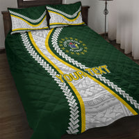 Cook Islands Rugby Personalized Avaiki Quilt Bed Set GO Kuki LT7 Green - Polynesian Pride