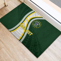Cook Islands Rugby Personalized Avaiki Rubber Doormat GO Kuki LT7 - Polynesian Pride