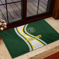 Cook Islands Rugby Personalized Avaiki Rubber Doormat GO Kuki LT7 - Polynesian Pride