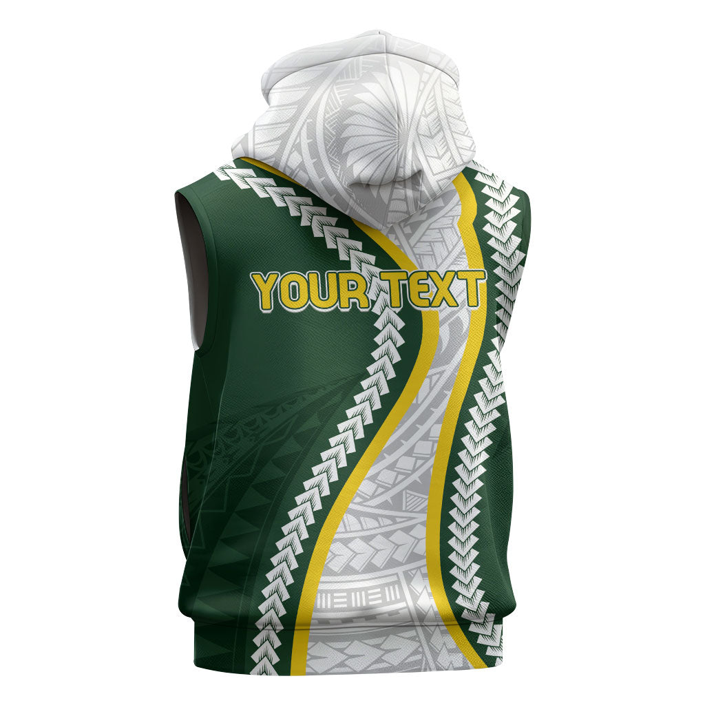 Cook Islands Rugby Personalized Avaiki Sleeveless Hoodie GO Kuki LT7 - Polynesian Pride