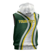 Cook Islands Rugby Personalized Avaiki Sleeveless Zip Hoodie GO Kuki LT7 - Polynesian Pride