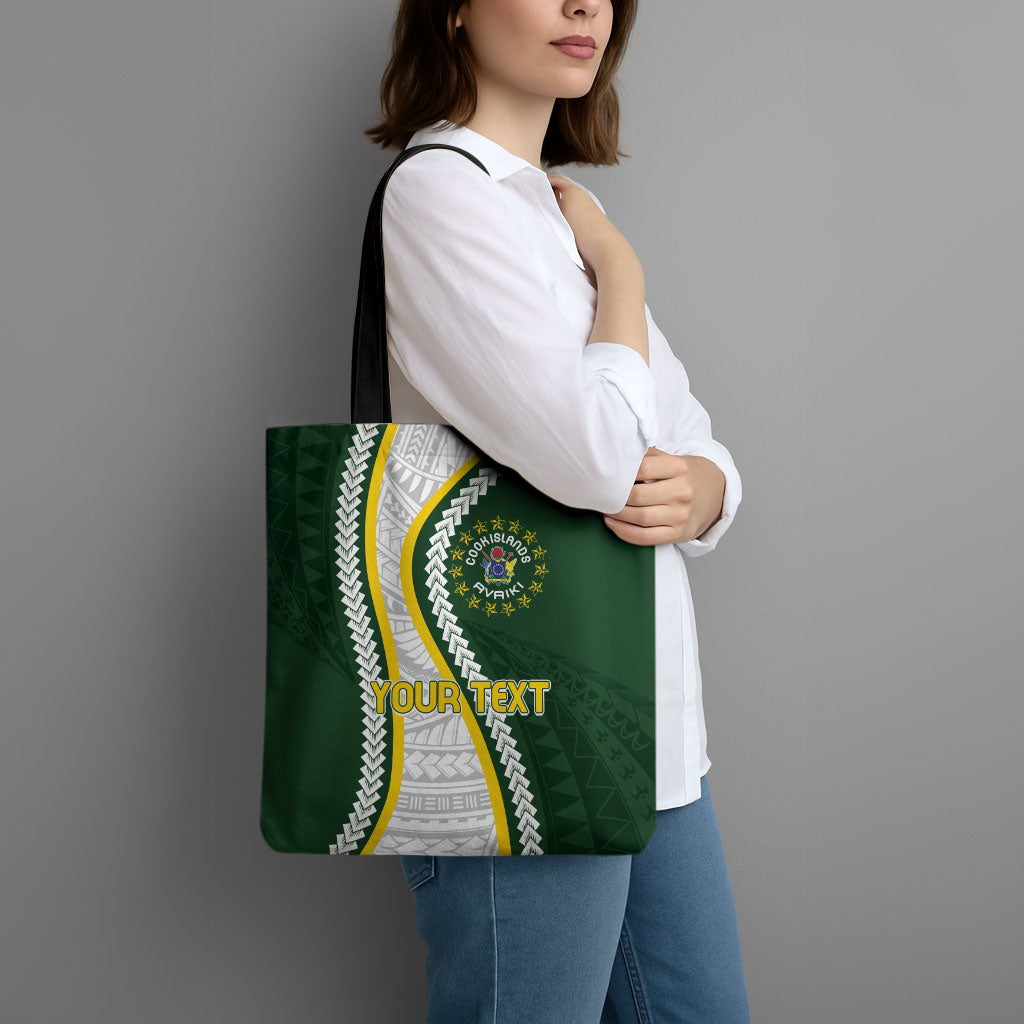 Cook Islands Rugby Personalized Avaiki Tote Bag GO Kuki LT7 - Polynesian Pride