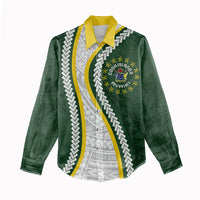 Cook Islands Rugby Personalized Avaiki Women Casual Shirt GO Kuki LT7 - Polynesian Pride