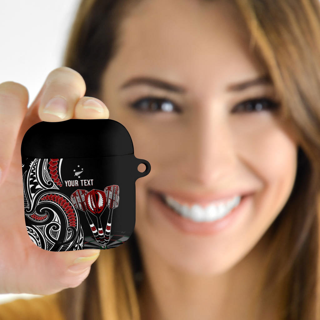 New Zealand Darts Personalized Hei Manaia AirPods Case Classic Kowhaiwhai LT7 - Polynesian Pride