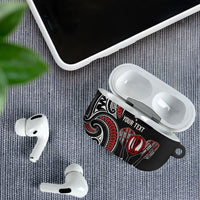 New Zealand Darts Personalized Hei Manaia AirPods Case Classic Kowhaiwhai LT7 - Polynesian Pride