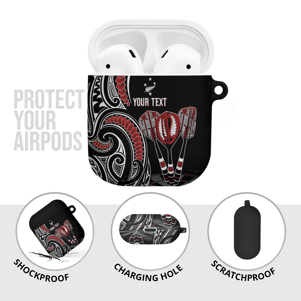 New Zealand Darts Personalized Hei Manaia AirPods Case Classic Kowhaiwhai LT7 - Polynesian Pride