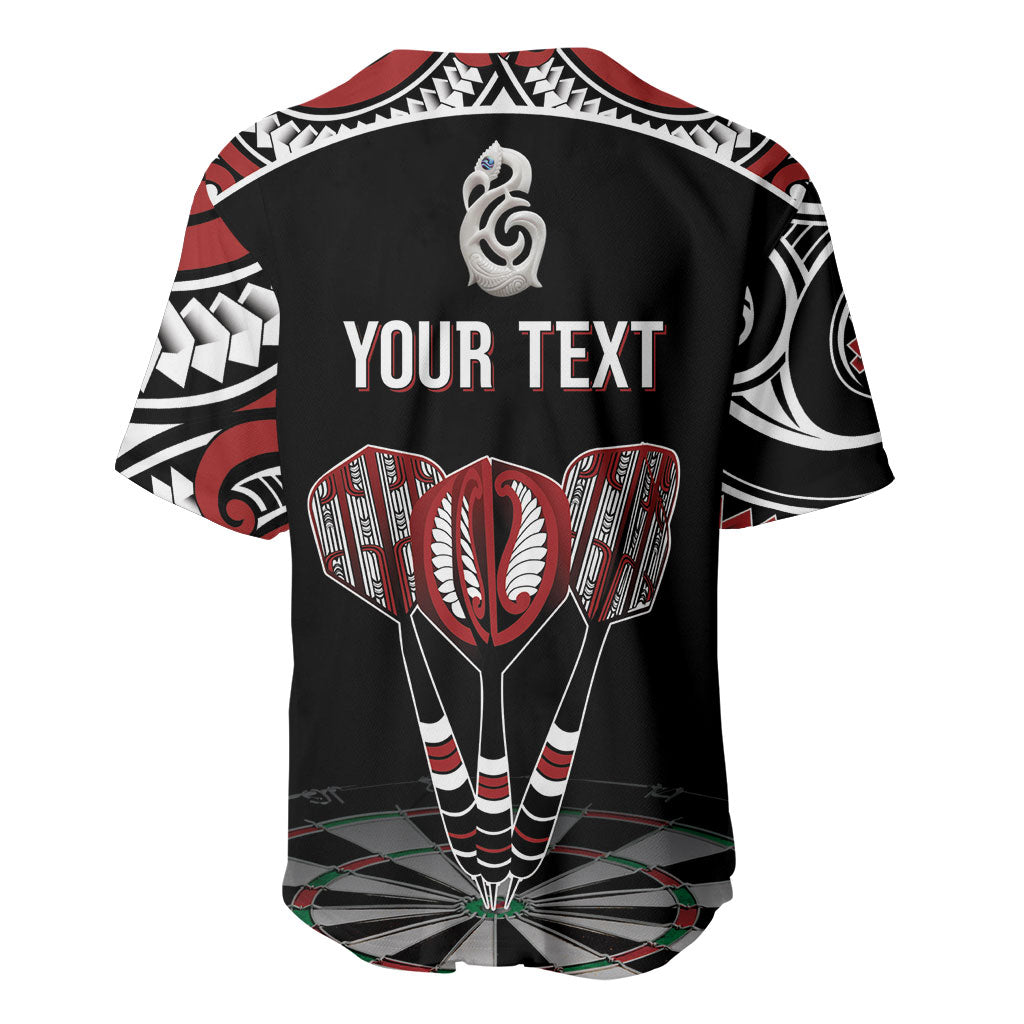 New Zealand Darts Personalized Hei Manaia Baseball Jersey Classic Kowhaiwhai LT7 - Polynesian Pride