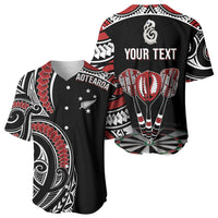 New Zealand Darts Personalized Hei Manaia Baseball Jersey Classic Kowhaiwhai LT7 - Polynesian Pride