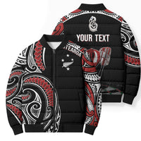 New Zealand Darts Personalized Hei Manaia Bomber Puffer Jacket Classic Kowhaiwhai LT7 - Polynesian Pride