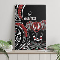 New Zealand Darts Personalized Hei Manaia Canvas Wall Art Classic Kowhaiwhai LT7 - Polynesian Pride
