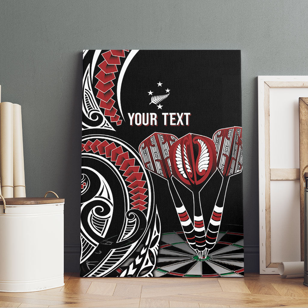 New Zealand Darts Personalized Hei Manaia Canvas Wall Art Classic Kowhaiwhai LT7 - Polynesian Pride
