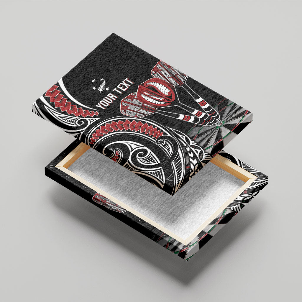 New Zealand Darts Personalized Hei Manaia Canvas Wall Art Classic Kowhaiwhai LT7 - Polynesian Pride