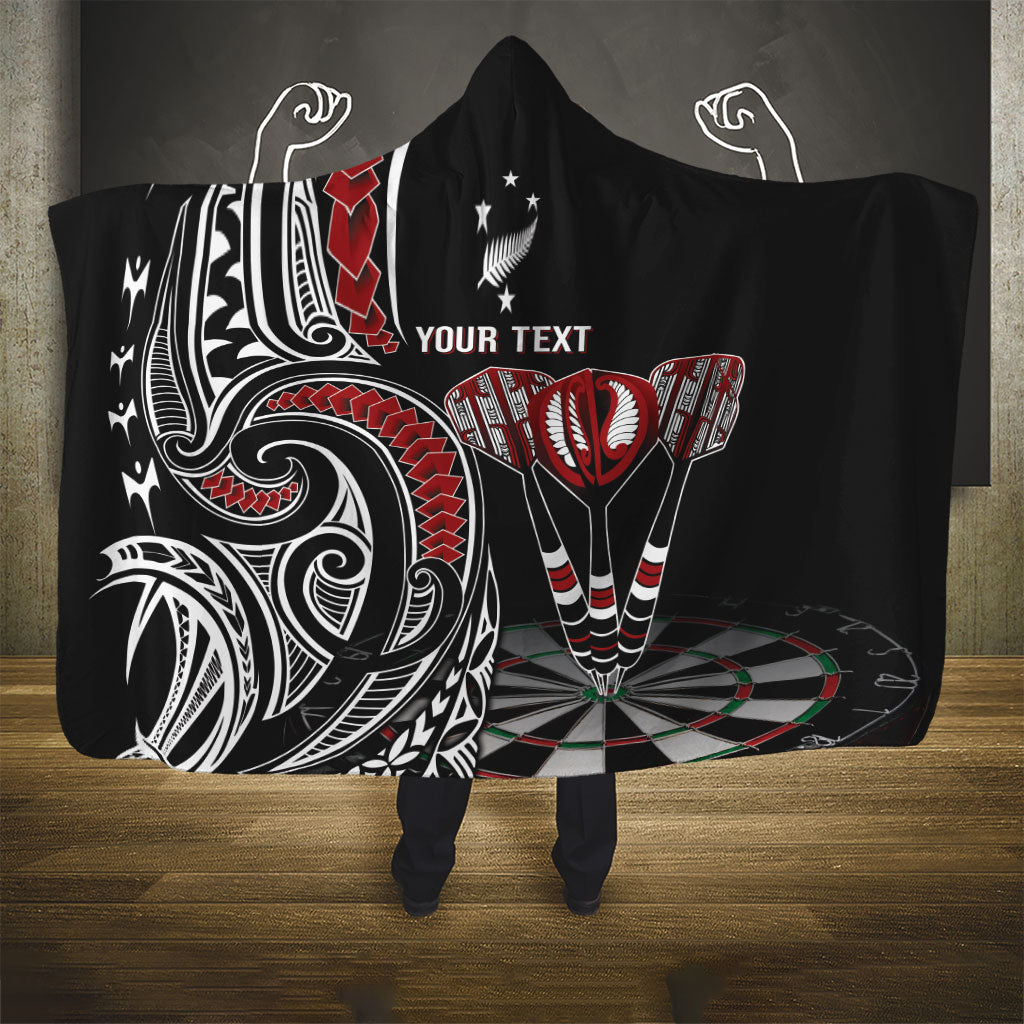 New Zealand Darts Personalized Hei Manaia Hooded Blanket Classic Kowhaiwhai LT7 - Polynesian Pride