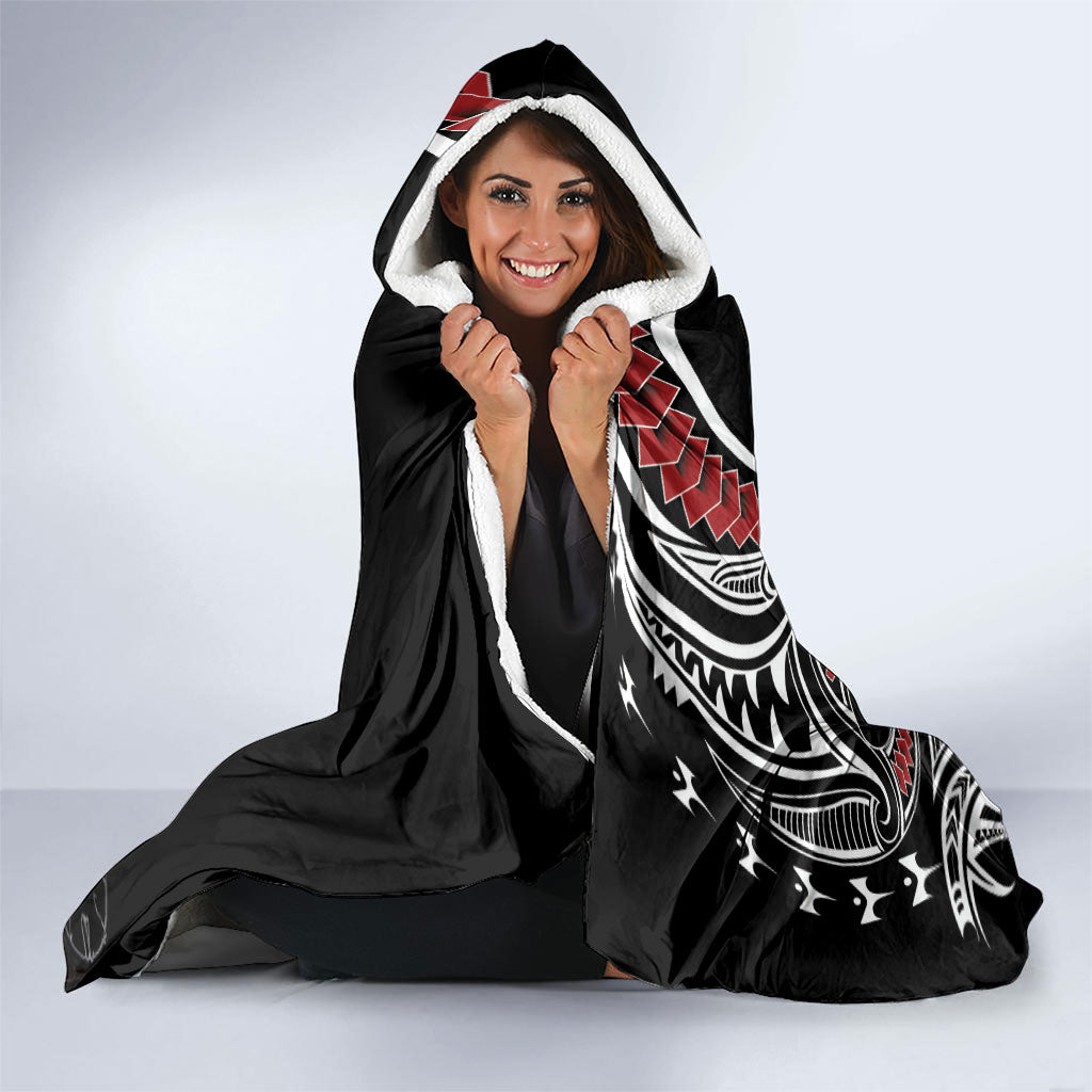New Zealand Darts Personalized Hei Manaia Hooded Blanket Classic Kowhaiwhai LT7 - Polynesian Pride
