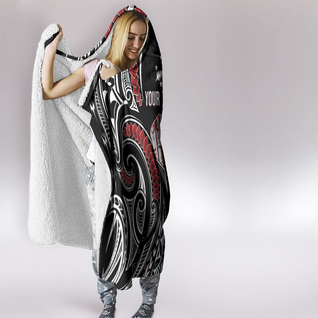 New Zealand Darts Personalized Hei Manaia Hooded Blanket Classic Kowhaiwhai LT7 - Polynesian Pride