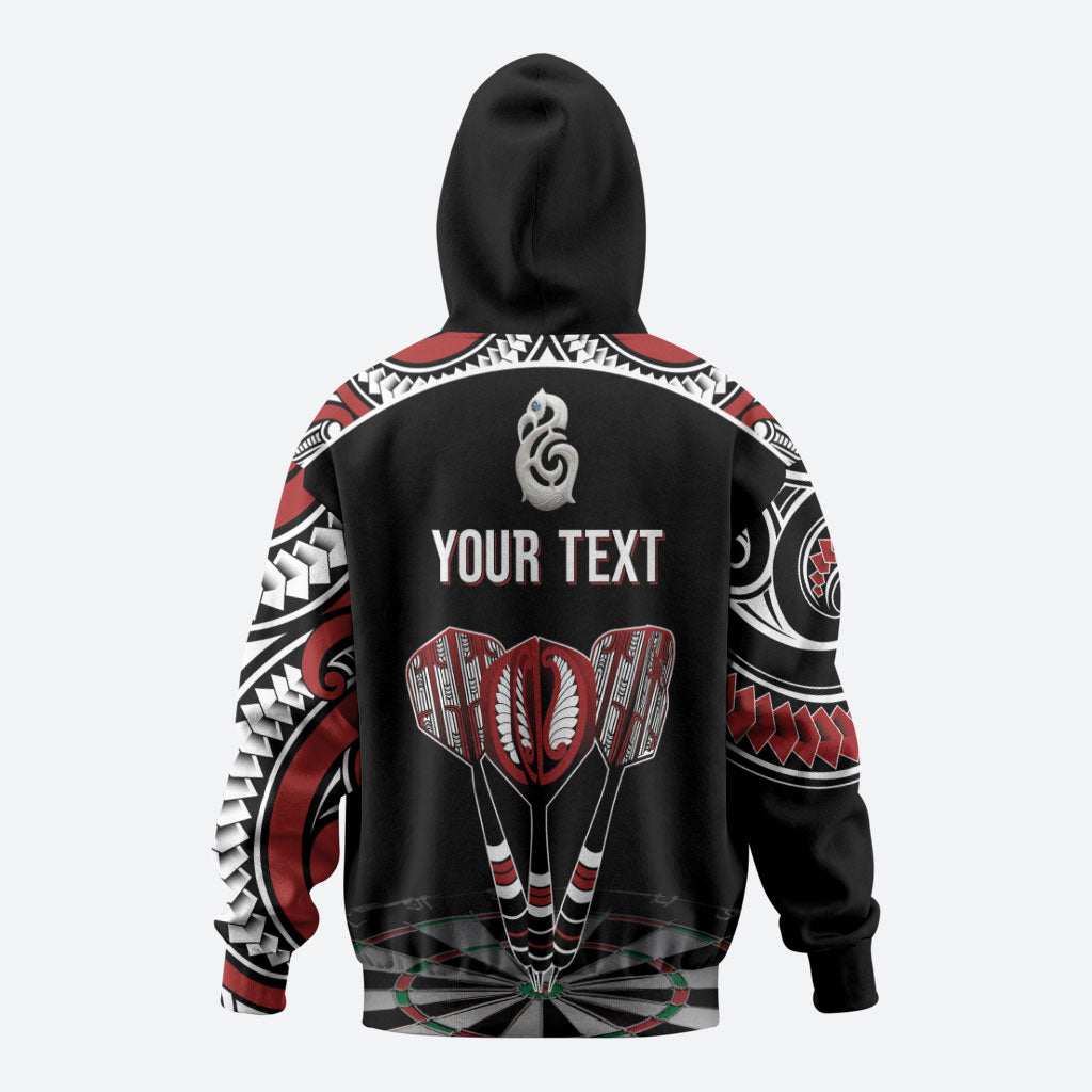 New Zealand Darts Personalized Hei Manaia Hoodie Classic Kowhaiwhai LT7 - Polynesian Pride