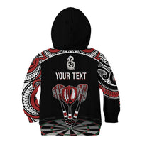 New Zealand Darts Personalized Hei Manaia Kid Hoodie Classic Kowhaiwhai LT7 - Polynesian Pride